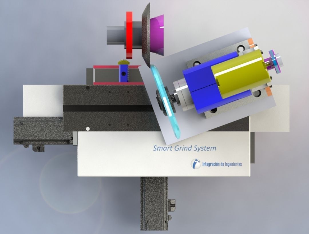 Render superior de máquina CNC
