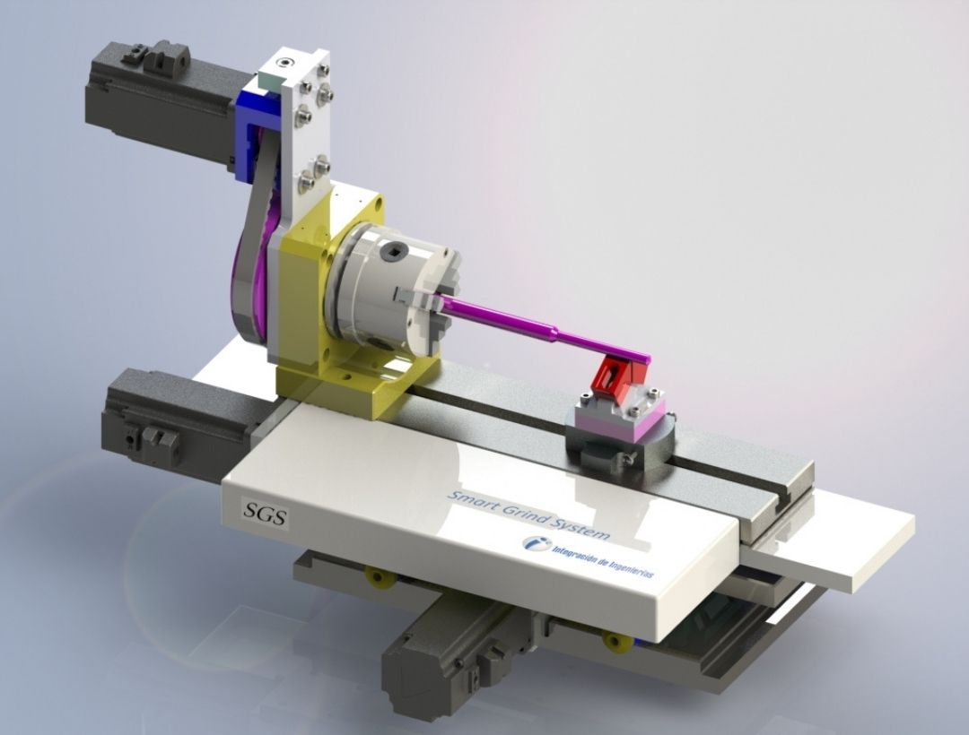 Render frontal de máquina CNC portátil