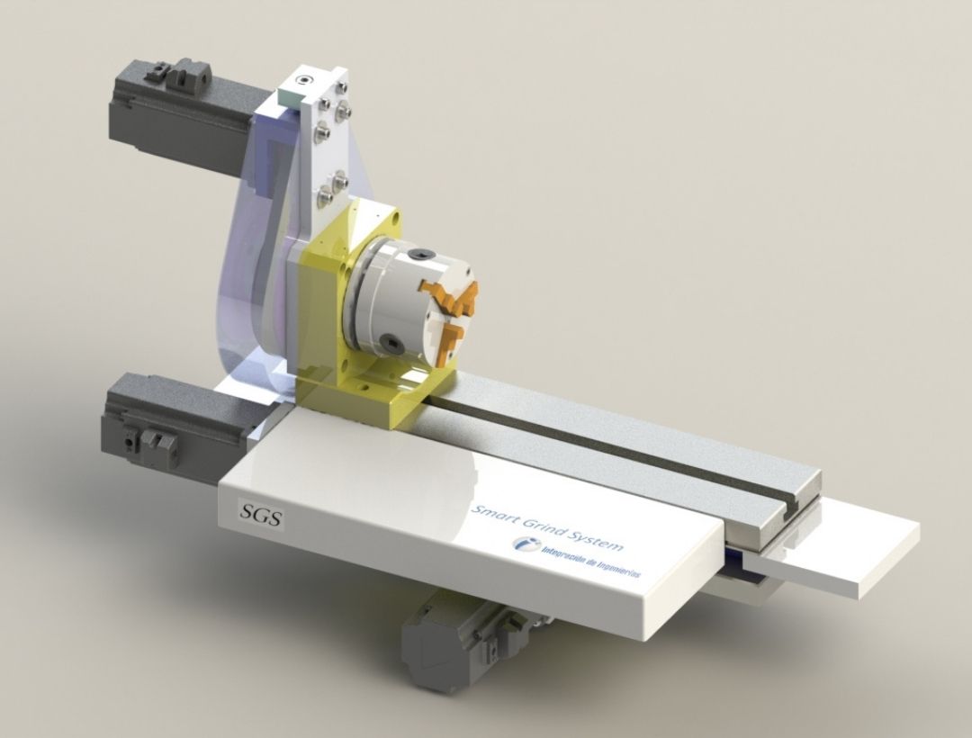 Render frontal de máquina CNC