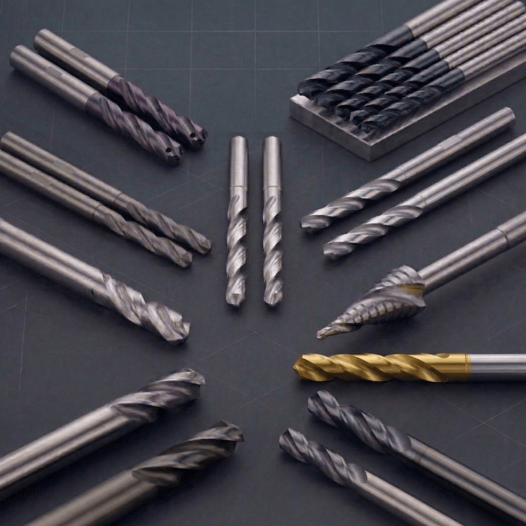 Juego de brocas helicoidales HSS para perforación en metal, madera y plástico
