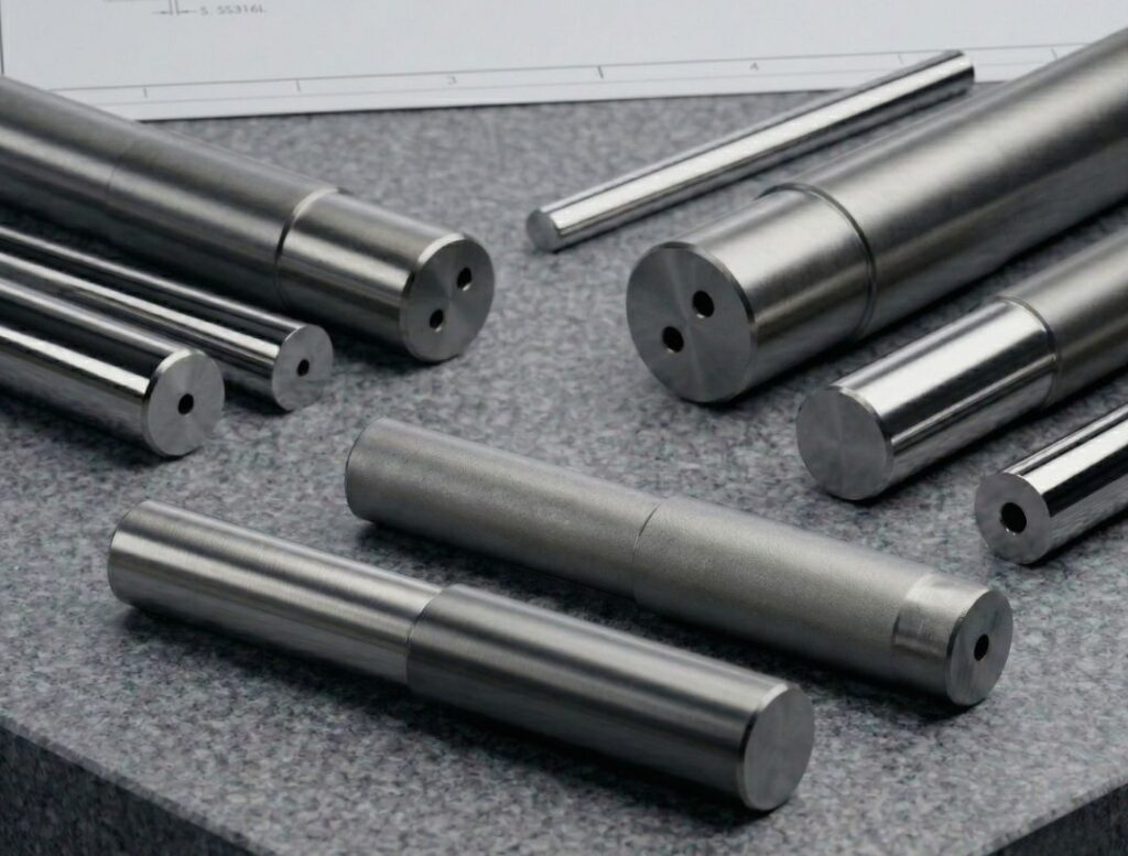 Bisagras tubulares de acero inoxidable tipo barril para puertas metálicas y aplicaciones industriales