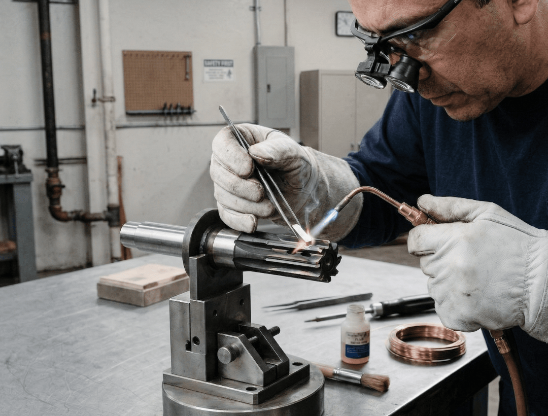 Proceso de soldadura TIG industrial para uniones metálicas de alta precisión