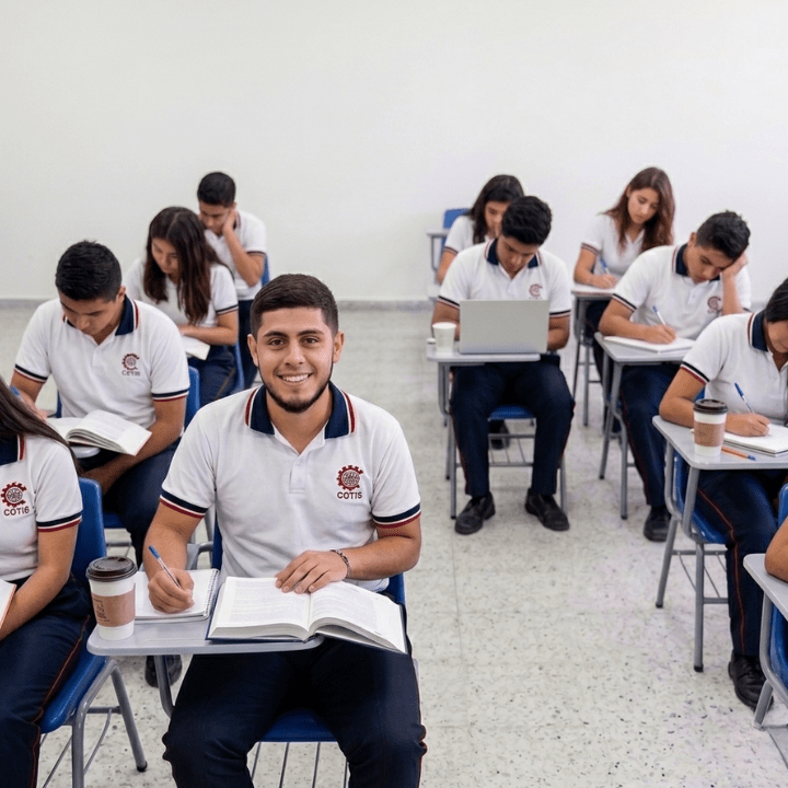grupo de estudiantes en un aula